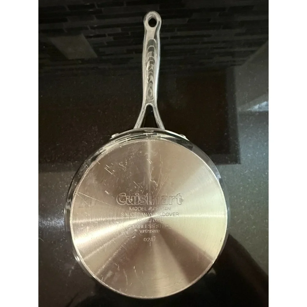 Cuisinart 1 Qt Stainless Steel Saucepan w Lid Model 719-14N 12